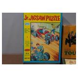 Vintage Jr Jigsaw Puzzle and Automobile Card Game