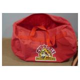 Assorted Vintage Barbie Dolls and Chip & Dale Duffle Bag