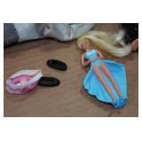 Assorted Vintage Barbie Dolls and Chip & Dale Duffle Bag