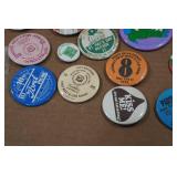Assorted Vintage Collectibles - Pins, Tickets, Pennant