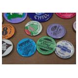 Assorted Vintage Collectibles - Pins, Tickets, Pennant