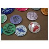Assorted Vintage Collectibles - Pins, Tickets, Pennant