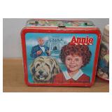 Vintage Annie Metal Lunch Box with 2 Thermoses