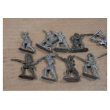 Vintage Cast Metal Miniature Army Men