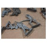 Vintage Cast Metal Miniature Army Men