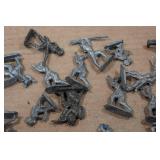 Vintage Cast Metal Miniature Army Men