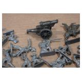 Vintage Cast Metal Miniature Army Men