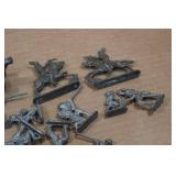 Vintage Cast Metal Miniature Army Men