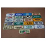 Assorted Collectible Mini License Plates