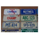 Assorted Collectible Mini License Plates