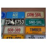 Assorted Collectible Mini License Plates