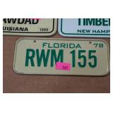 Assorted Collectible Mini License Plates