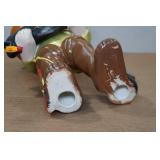 Vintage Smiley Boy Fisherman 1st Place 11" Ceramic Statue