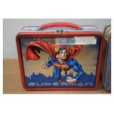 *3* Metal Novelty Lunch Boxes - Superman, Lionel, NASCAR