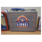 *3* Metal Novelty Lunch Boxes - Superman, Lionel, NASCAR