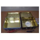 *3* Metal Novelty Lunch Boxes - Superman, Lionel, NASCAR