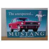 Ford Mustang Metal Sign