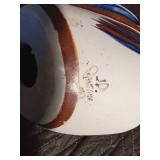 Hand-painted Mexican pottery signed by artist