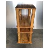 Log Shelving Unit on Wheels