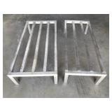 2 - Aluminum Dunnage Racks - See description for dimensions