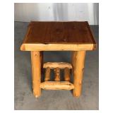 Log End Table