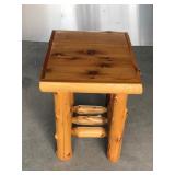 Log End Table