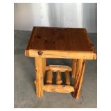 Log End Table
