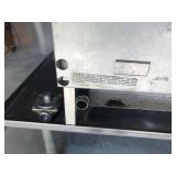 Tri-Star commercial gas flat top griddle on Rolling Cart