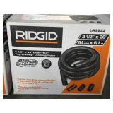 3 - RIDGID 2-1/2 in. x 20 ft. DUAL-FLEX Tug-A-Long Locking Vacuum Hose  (2 boxes have never been opened and 1 has)