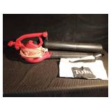 Electric Toro leaf blower with attachments