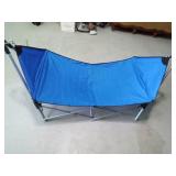 Portable hammock in a carrying bag