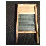 Vintage glass washboard