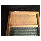 Vintage glass washboard