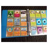 Binder of 90 Pokémon trading cards