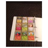 Binder of 90 Pokémon trading cards