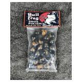 1 Bag Of Bull Frog Shoe Polish Promo Marbles