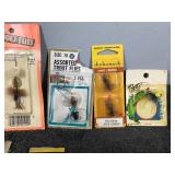 Lot of Collectible Fly Fishing Lures and More in Original Packages