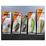 Lot of 5 Bagley Fishing Lures in Original Packages