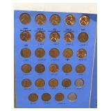 Book of Collectible Lincoln Head Cent Pennie’s - Wheat Pennies - Steel War Pennie’s & Regular Pennie’s