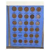 Book of Collectible Lincoln Head Cent Pennie’s - Wheat Pennies - Steel War Pennie’s & Regular Pennie’s