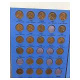 Book of Collectible Lincoln Cent Pennie’s - Wheat Pennies / Steel War Pennie’s and Regular Pennie’s