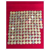 Lot of 128 Wheat Pennies