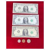 Lot of Coins & Currency