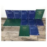 Lot of 12 Empty Coin Collector Books