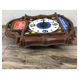 1976 Schmidt Beer Lighted Wall Hanging Clock / Sign