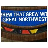 1976 Schmidt Beer Lighted Wall Hanging Clock / Sign