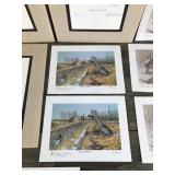 15 Les Kouba Small Collectible Prints - All of them are signed but 5 of them are Numbered and Signed