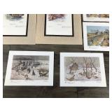 15 Les Kouba Small Collectible Prints - All of them are signed but 5 of them are Numbered and Signed