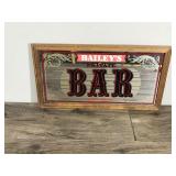 Baileys Private Bar “Always Open” Wall Hanging Small Mirror