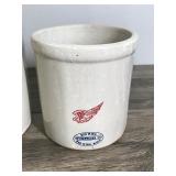 Lot of 4 Collectible Crocks - Biggest is 3 Gallon